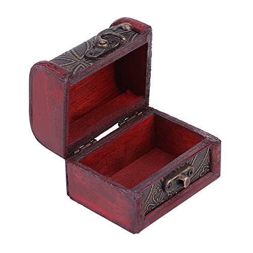 Boîte de Rangement Classique En Bois, Petite Boite en Bois, Caisse en Bois avec Couvercle à Décorer Box Rangement, Pour Collier, Bracelet, Coffret