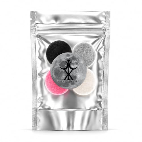 CICIX LIMITED Scented Vacuum Freshner Discs. 130+ Scents To Pick From. Handmade in England. Strong Scented Long lasting. Pack of 4x 3cm Discs. Vegan And Cruelty Free. (Black Opium)