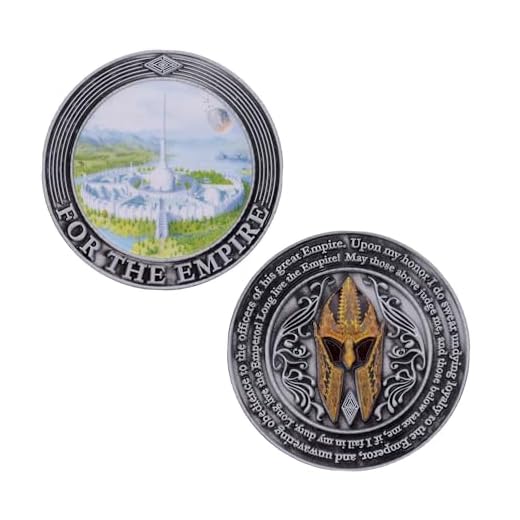 FaNaTtik The Elder Scrolls IV: Oblivion Imperial City Coin - Offiziell lizenziertes Sammlerstück in limitierter Auflage - individuell nummeriert - 38 mm Durchmesser