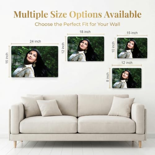 Image of Customized Acrylic Photo Frame 10x15 Inches | Personalised Photo Frame with Photo | Customized Gifts for Birthday, Anniversary | Clear Wall Mount Picture Frame | Personalized Gift Photoframe