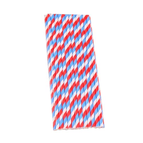 150 pitillos biodegradables de papel multicolor 19.7 cm miniatura 1