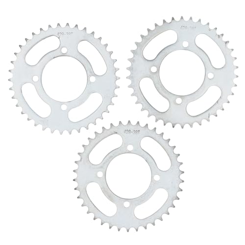 ANKROYU オートバイリアスプロケットコグ3PCSキットスチール428 38Tピットバイク用の高性能耐久性スプロケット