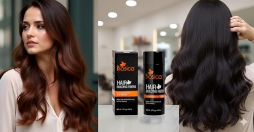 Image of Hair Building Fibers 27.5Gm - For Thin & Fine, Hair Thickening Fibers For Men & Women, Like Caboki,Toppik etc. (Black)