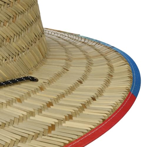 Image of Hurley Men's Straw Hat - Bayside Lifeguard Straw Sun Hat