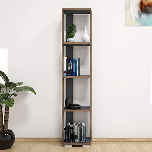 MINAR by Homemania estantería, librería Negro, Antracita