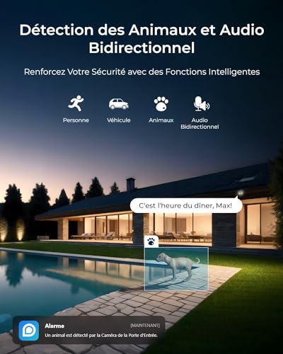 Reolink 12MP Caméra Surveillance PoE, Grand Angle de Vue 145°, Anti-Vandalisme IK10, Vision Nocturne Couleur, Audio Bidirectionnel, Détection Personne/Véhicule/Animal, IP67, RLC-1240A – Image 4