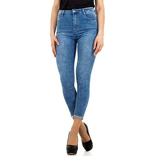 Preisvergleich Produktbild Ital Design HIGH Waist Skinny Jeans Laulia Gr. S / 36 Blau