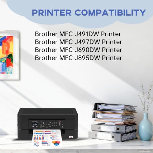 Image of Miss Deer LC3013 Ink Cartridges BK /C /M /Y, Compatible Replacement Ink for Brother LC 3013 LC3011, Work with Brother MFC-J491DW MFC-J895DW MFC-J690DW MFC-J497DW Printer,9 Pack