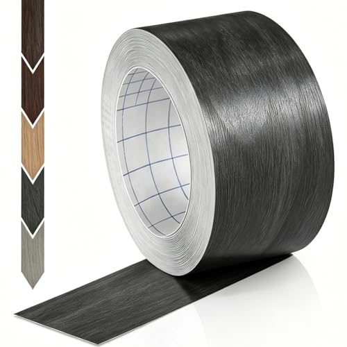 Image of GSCIT Club Dark Walnut Wood Tape, 2.4 inch X 25ft Self Adhesive Wood Grain Tape Walnut Repair Patch for Tables, Chairs, Baseboards, Doors, Windows, Floors, Handicraft DIY.