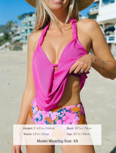 Maillot de bain tankini dos nu chic avec décolleté bénitier élégant - 4