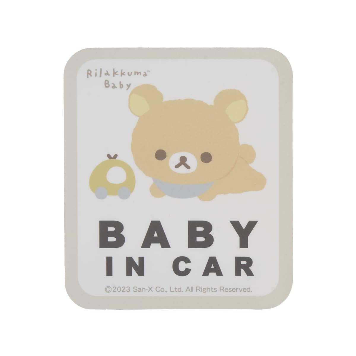 【新品未使用】 リラックマ　セーフティサイン　赤ちゃんが乗っています　ぬいぐるみ Amazon.co.jp: リラックマベビー セーフティサインステッカー 車 BABY