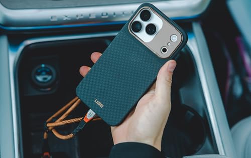 Image of Urban Armor Gear UAG Fibr Armr Magnetic Compatible, Kevlar Fiber Military Grade Protective Case /Cover Designed for iPhone 17 Pro Max (2025) - Kevlar Graphite /Bronze
