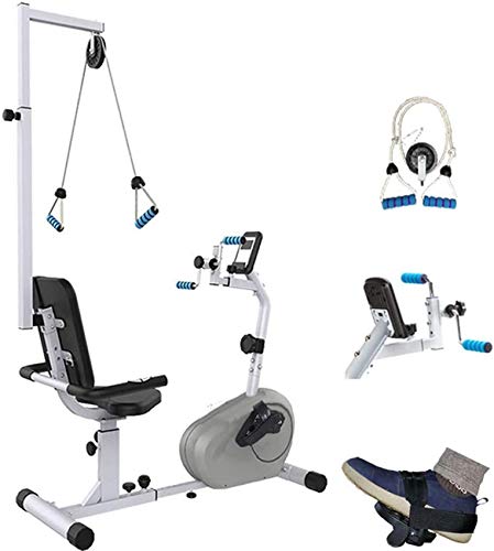 Image of Recumbent Exercise Bike with Adjustable Resistance, Motorized Leg and Arm Pedal Exerciser, Stroke Rehabilitation Equipment Upper and Lower E