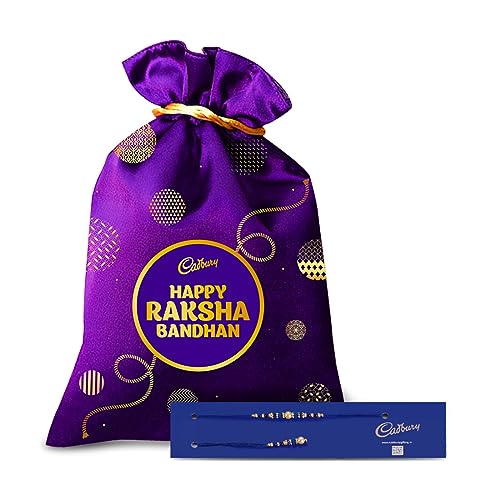 Image of Cadbury Celebrations Special Silk Chocolates Potli Gift Pack With Rakhi, 343 Grams