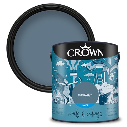 Crown Walls & Ceilings Matt Emulsion Paint, Size 2.5L, Runaway