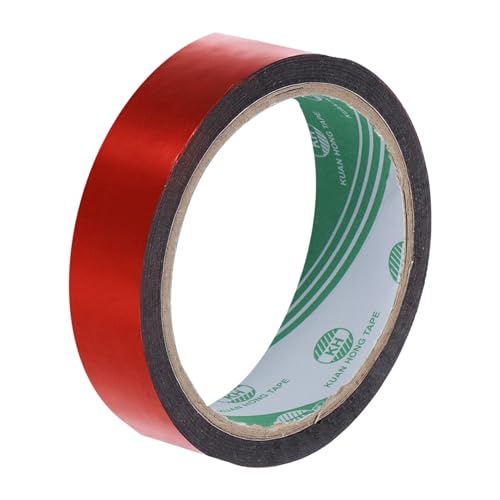 MECCANIXITY Red Metalized Tape 0.6 Inch x 55 Yards Decor Tape for Detailing Accent Wall, Graphic Arts, Pack of 1