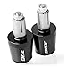 Embouts de Guidon Accessoires De Moto 7/8" 22 MM Poignées De Guidon Poignée Embout De Barre pour Yamaha XJ6 XJ 6 Diversion 2009 2010 2011 2012 2013 (Couleur : Noir)