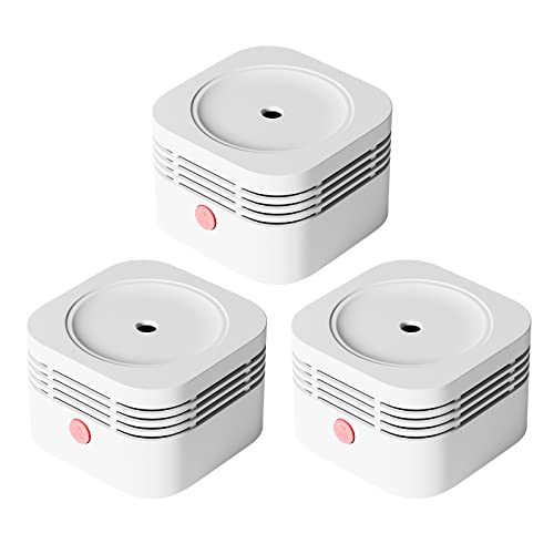 AEGISLINK Détecteur de Fumée avec Capteur Photoélectrique, Détecteur d’Incendie Indépendant avec Pile Irremplaçable d’Une Durée de Vie de 10 Ans, Notification Pile Faible, S200, Lot de 3 Cover