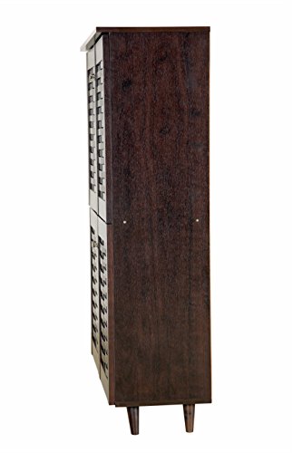 Image of DeckUp Craftos Nora 4 Door Engineered Wood Shoe Rack (Dark Wenge, Matte Finish)