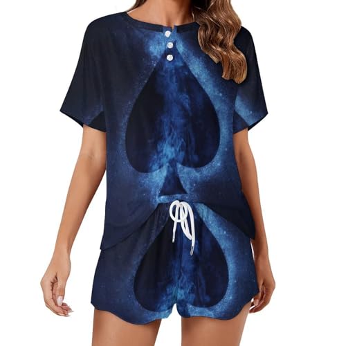 Pyjama pour femme manches courtes idéal pour rester fraîche et élégante lors des nuits d'été