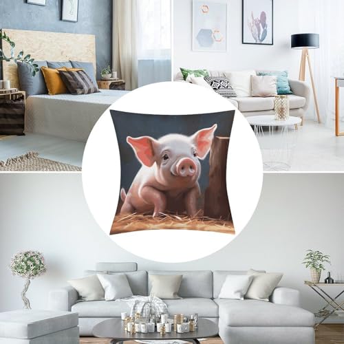 Fundas de almohada para dormitorio Smiling de 45.7 x 45.7 cm con cremallera 4