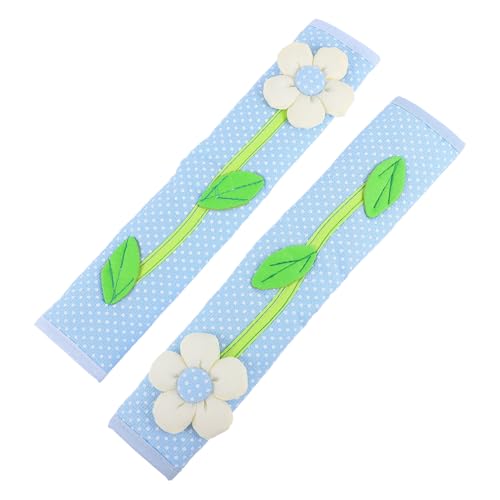 FUTUREORYY 2 piezas Cubiertas Protectoras para Manijas de Frigorífico Fundas de Tela Lavables para Puertas de Electrodomésticos Diseño Elegante Azul para Cocina Antihuella y Resistente