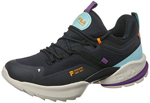 Fila Fit Trainer, Tênis Feminino, Preto (Preto/Azul/Laranja), 33