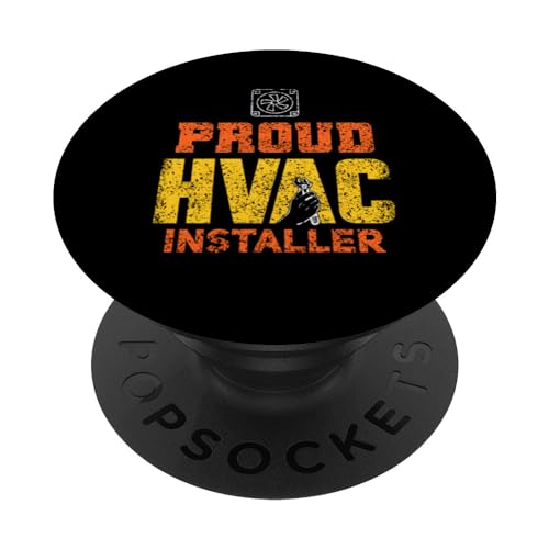 Proud Hvac Installer Tech Technician Profession Hvac PopSockets Standard PopGrip