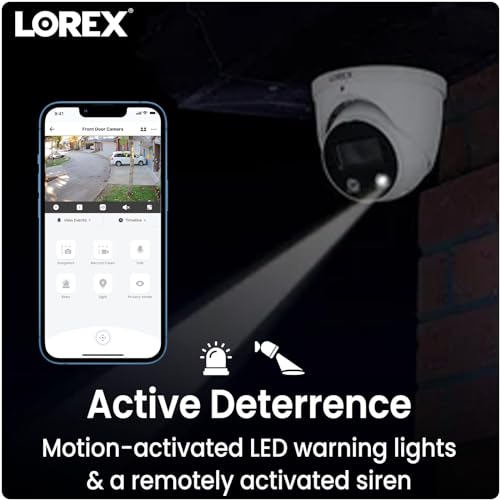 Lorex AZN4K4SD-167WD Fusion 4K Poe Outdoor/Indoor Smart Home Security Camera System thumb #4