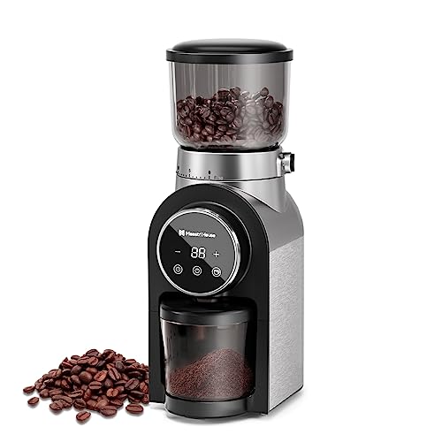 Electric Conical Burr Coffee Grinder, Maestri House 2in1 Adjustable