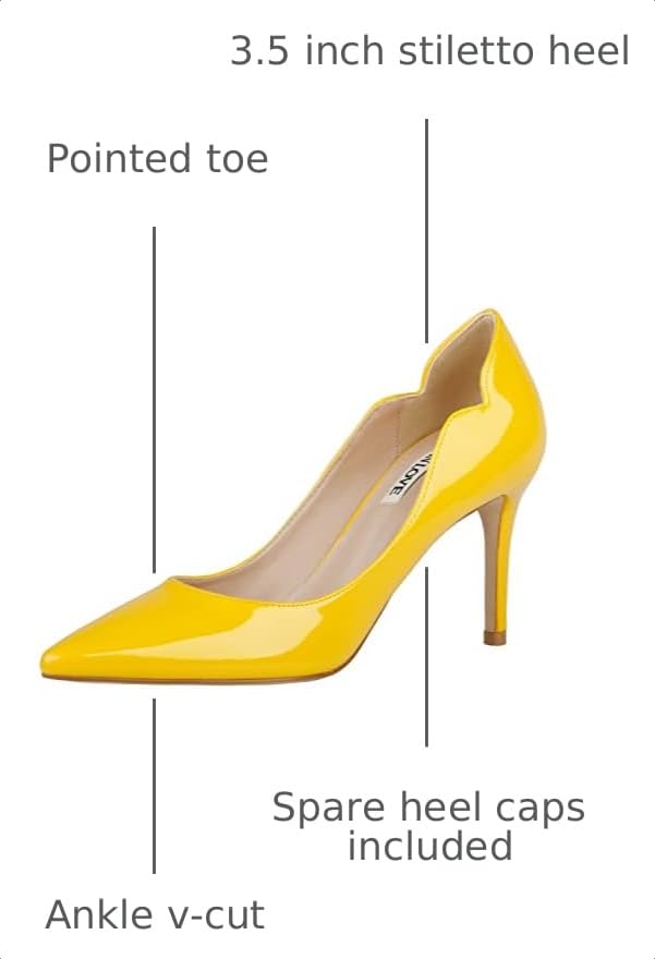 Image of JOY IN LOVE Pumps for Women 3.5 inch Stiletto High Heels Pointy Toe Pumps Shoes