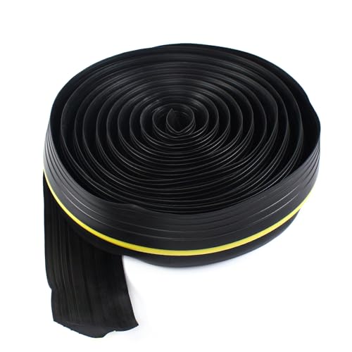 RIAHNEAH 20' Universal Garage Door Threshold Seal Strip, Bottom Weather Stripping, Garage Waterproof Threshold Rubber Strips for Security Doors, Colorful Sealing Rubber Strips