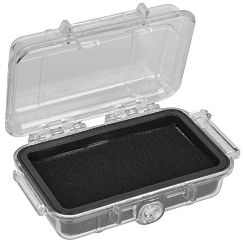 Waterproof Storage Case, Airtight Carry Box Container, Hard Shell Wet Dry Box, Outdoor Waterproof Airtight Storage Case for EDC Tools, Phone, Keys(Clear)