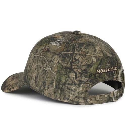 Image of Mossy Oak Camo Dad Hat - Cotton Canvas, All-Fabric Crown, Unstructured Low Profile, Tuck Closure, One Size