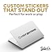 VulgrCo Custom Social Media Stickers, Personalized Instagram,YouTube, Facebook, Twitter, X, and More, Custom Car Sticker, Durable Vinyl Username Tag Stickers for Cars