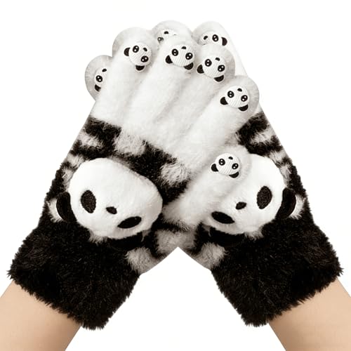 ccuzs Gants à Doigts Complets pour Femmes - Mitaines Douces Chaudes Décontractées - Gants De Vélo Tricotés Couvrant Les Doigts,pour les Femmes, Adultes, Adolescents, Étudiants, Déplacements, Voyages,