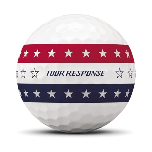 Image of TaylorMade Tour Response Golf Balls, Enhanced 360 ClearPath Alignment, Speed Wrapped Core for Distance and Feel, Pack of 12