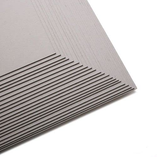 Papercutz A3 Greyboard Sheets for Craft,(100 Sheets – 2mm Thickness) Bookbinding, Modelling, Mounting Art Prints & Photographs, Durable, 100% Recycled Thick Backing Cardboard