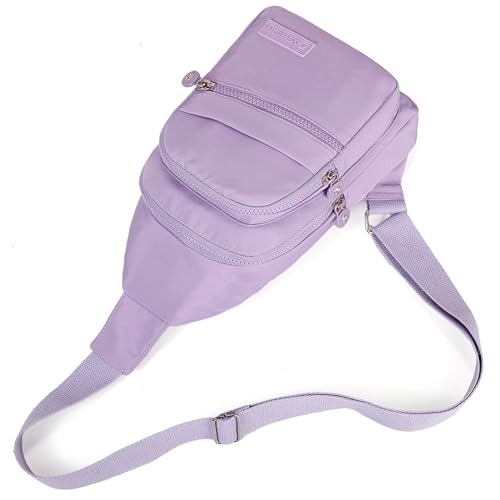 Image of Banelu Small Sling Backpack Crossbody Bags for Women, Small Sling Bag Cross Body Bag Crossbody Purses - Purple