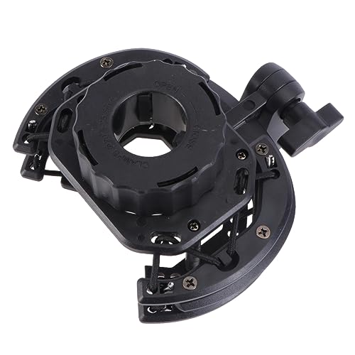 HANABASS Condenser Microphone Stand Mount Shockproof Bracket for Recording Durable Microphone Holder for Voice Over and Audio Recording Black Accessory