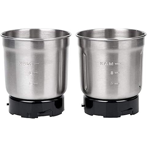 SHARDOR Removable Stainless Steel Bowls for Electric Coffee and Spice Grinder, 70g, Silver Cover