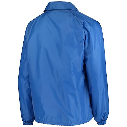 Image of Men's Royal Buffalo Bills Coaches Classic Raglan Full-Snap Windbreaker Jacket