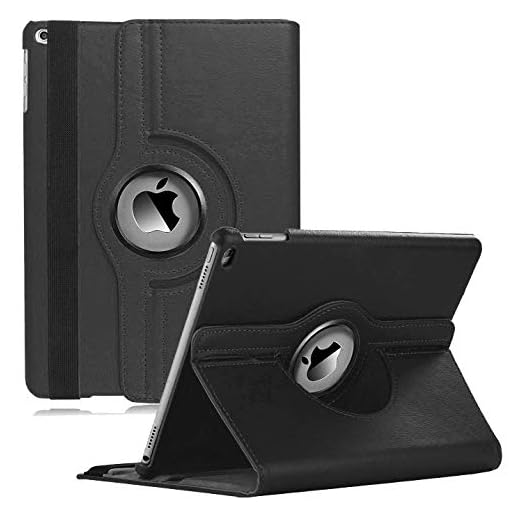 CenYouful iPad Case Fit 2018/2017 iPad 9.7 6th/5th Generation - 360 Degree Rotating iPad Air 2 Case Cover with Auto Wake/Sleep Compatible with Apple iPad 9.7 Inch 2018/2017 (Black)