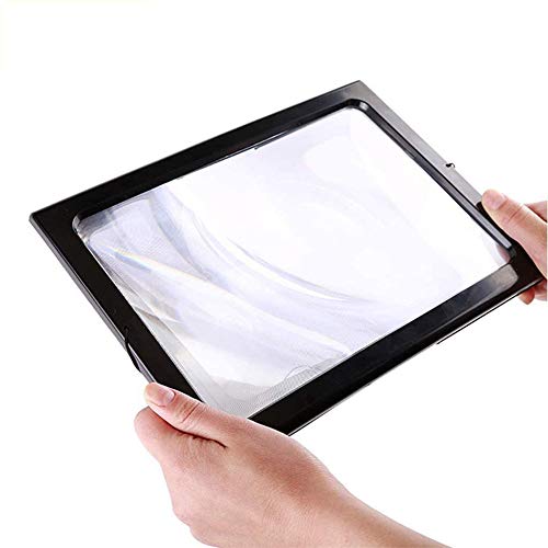 XJZHANG Loupe Mains Libres Lumineuse avec 4 Lampes LED, Lunettes Loupe Grossissant Grande Lentille Rectangulaire, pour Lecture, Couture Ou Loisirs Créatifs Cover