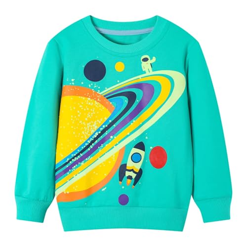 HILEELANG Boy's Glow-in-the-Dark Sweatshirts for Halloween and Christmas