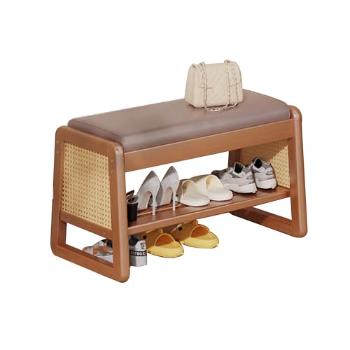 Meuble porte-chaussures d'entrée parfait comme bout de lit de chambre