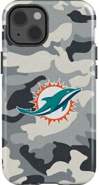 Skinit Impact Phone Case Compatible with iPhone 14 - Officially Licensed NFL Miami Dolphins Large Logo Design