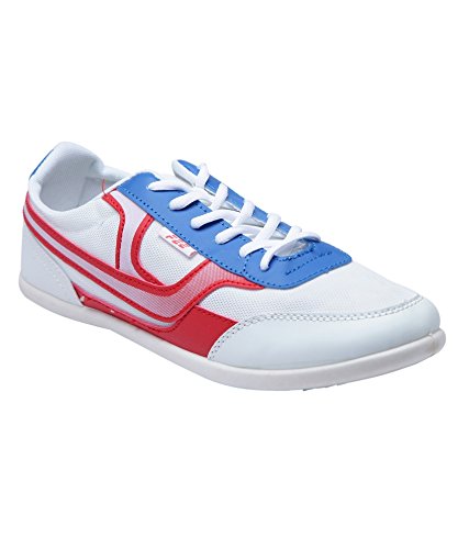 White Blue RED LACE UP Casual Shoes 