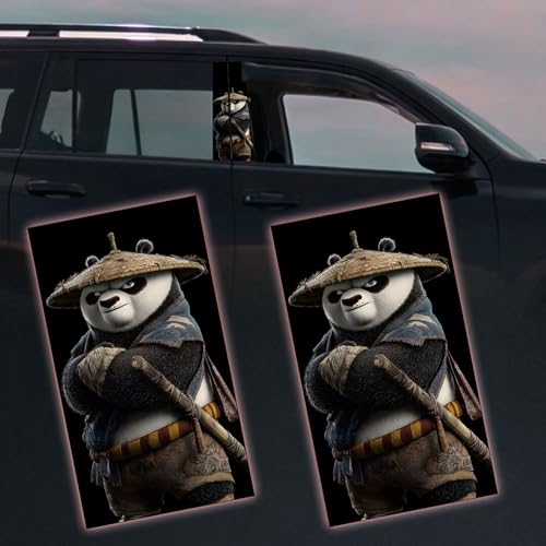 Image of Premium Car Pillar Self-Adhesive Printed Vinyl Sticker, Cool Boy Design, Vehicle Exterior Decor DIY Decal Accessory (E)