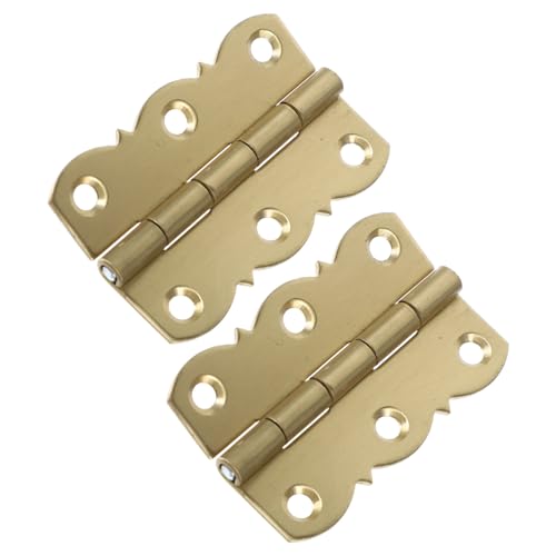 POPETPOP Strong Piano Hinges 2pcs Brass Hidden Hinges for Music Stand Keyboard Table Easy Installation